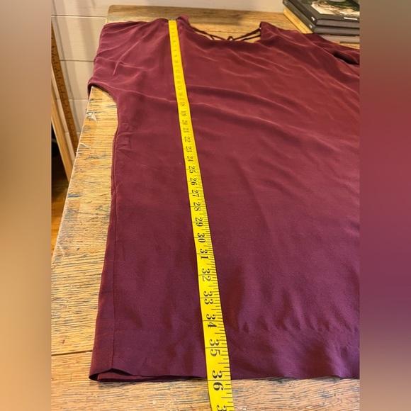 IKKS WOMEN – Burgundy Silk Dress/ tunic – Size 40 - Picture 10 of 10